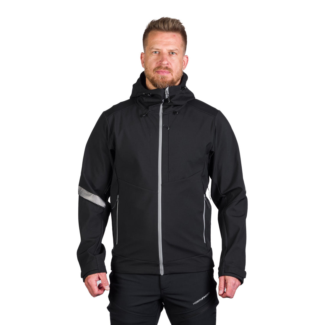 Men's hiking softshell stretch jacket MONTE