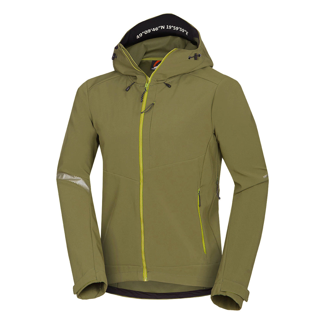 Men's hiking softshell stretch jacket MONTE