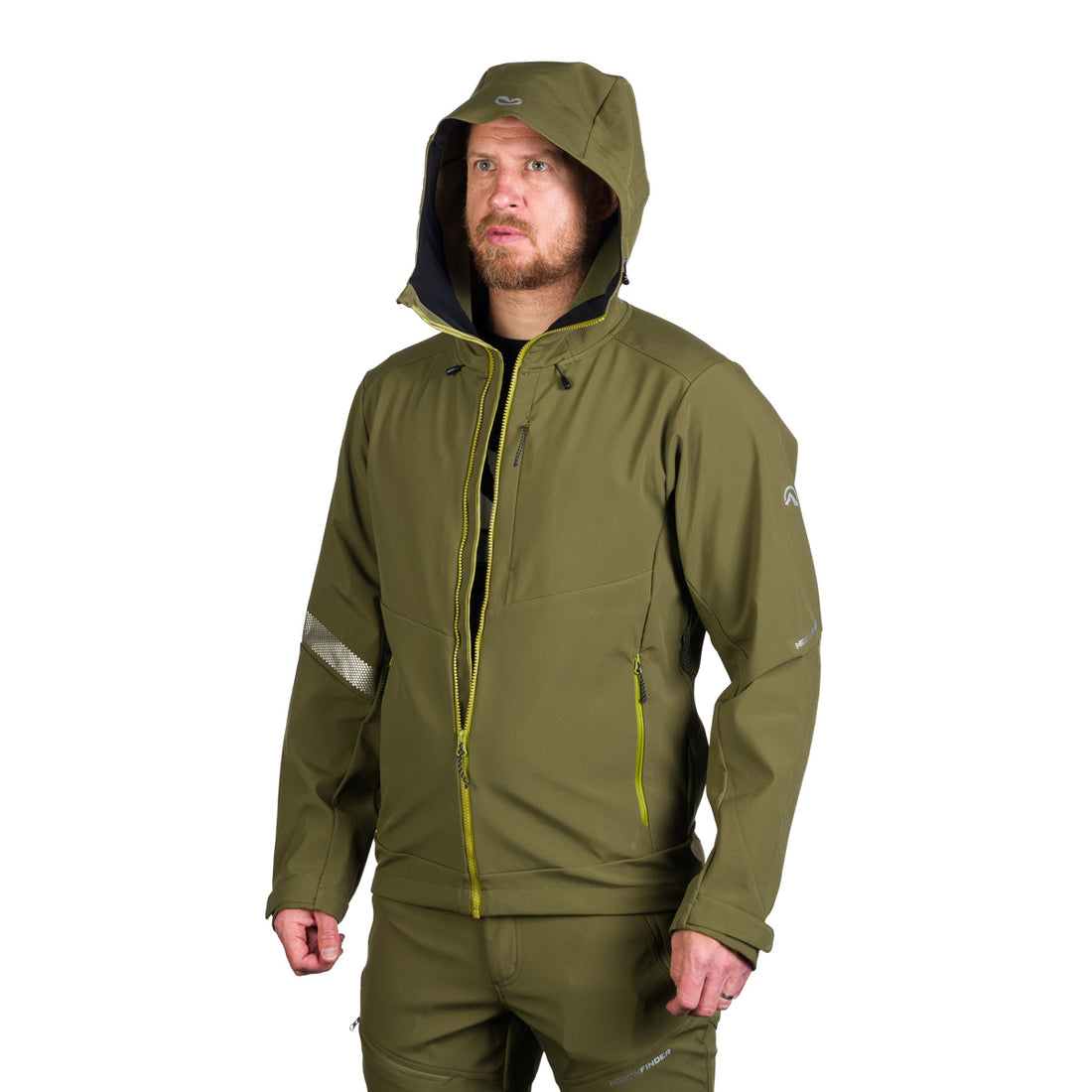 Men's hiking softshell stretch jacket MONTE