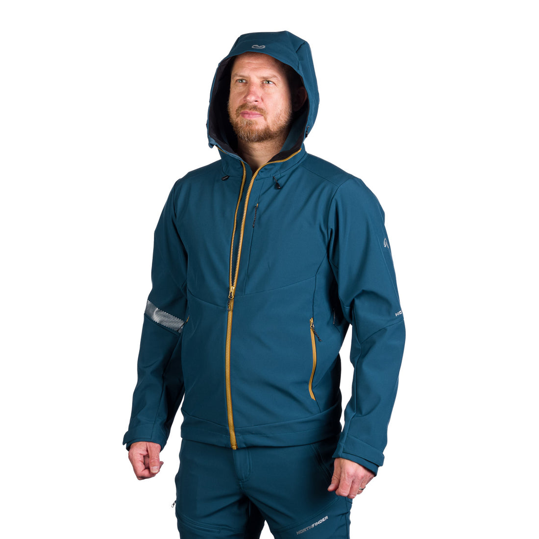 Men's hiking softshell stretch jacket MONTE