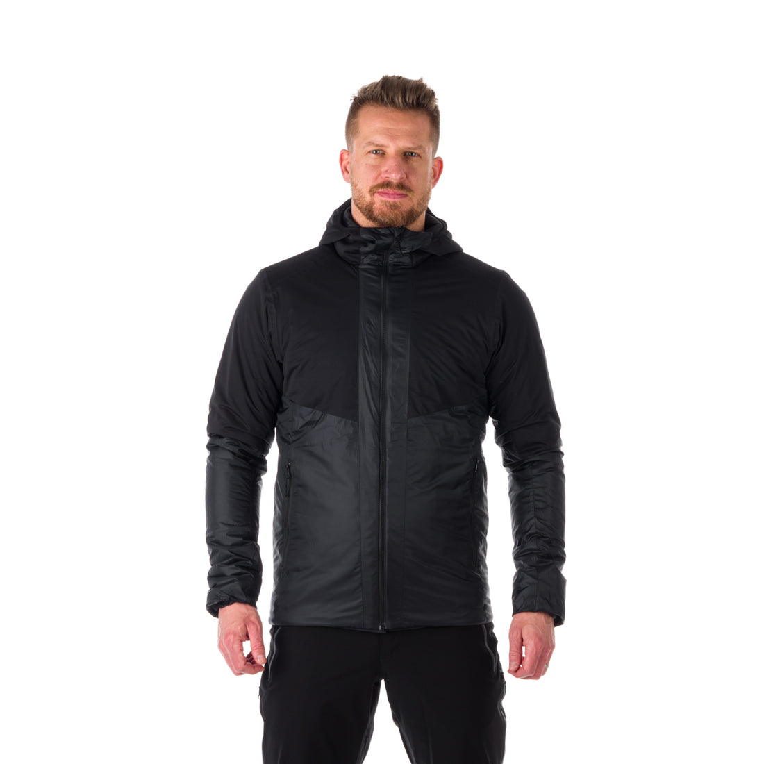 Men's insulated hybrid jacket KASHTON BU-5032OR