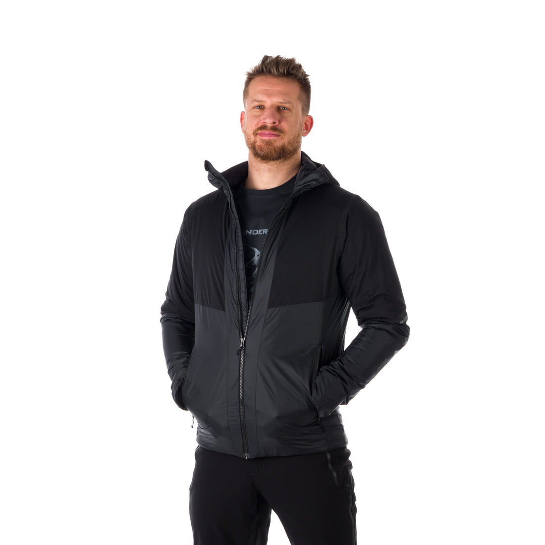 Men's insulated hybrid jacket KASHTON BU-5032OR