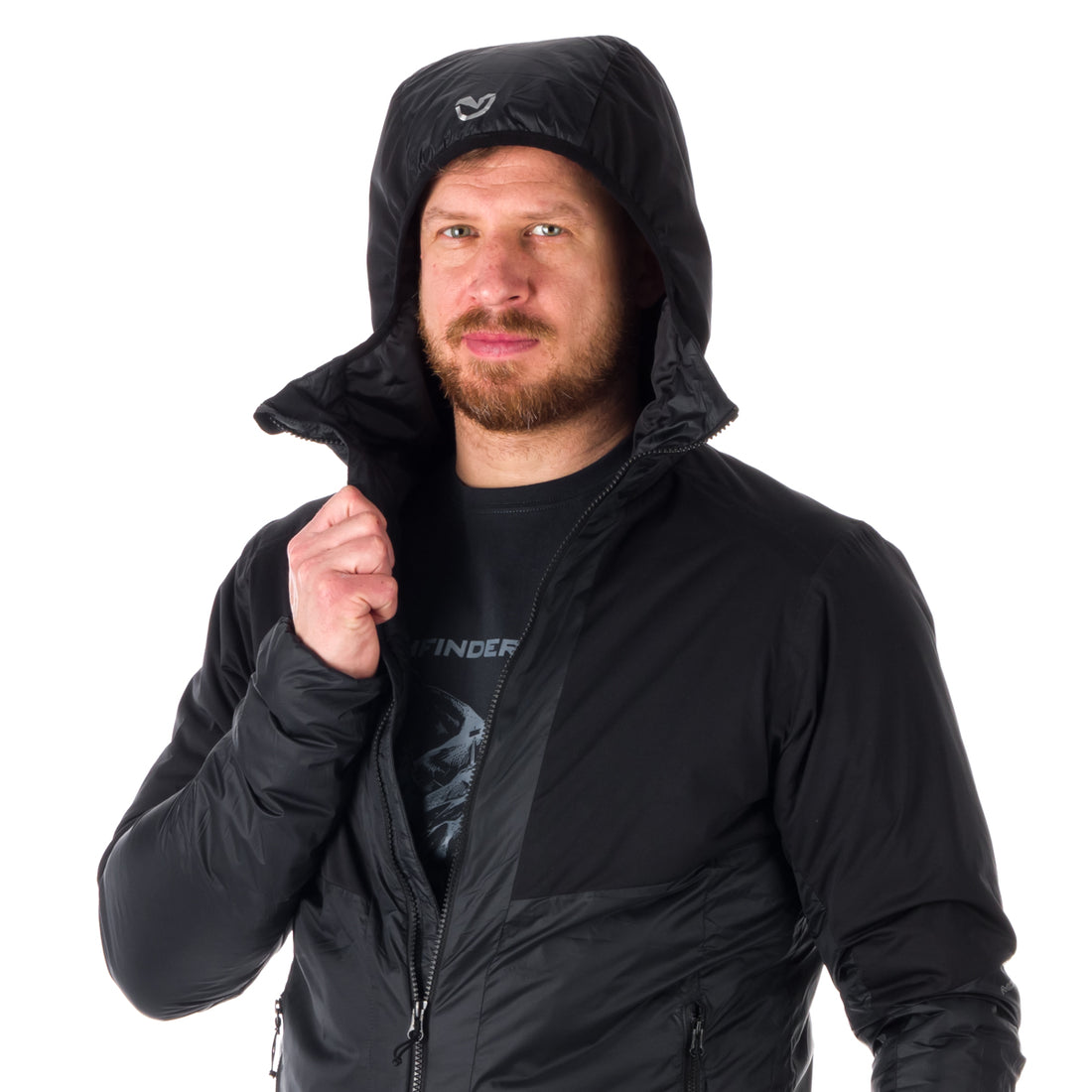 Men's insulated hybrid jacket KASHTON BU-5032OR