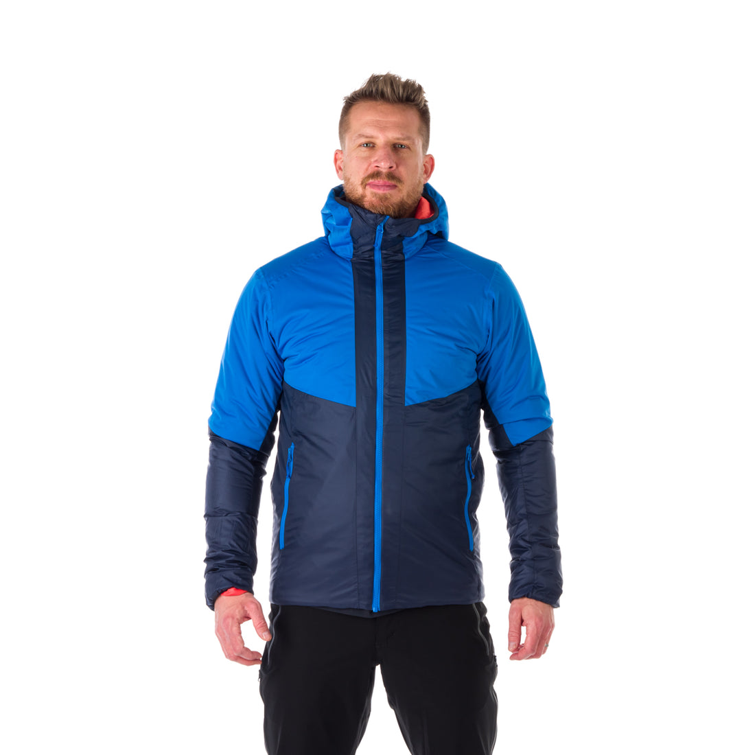 Men's insulated hybrid jacket KASHTON BU-5032OR
