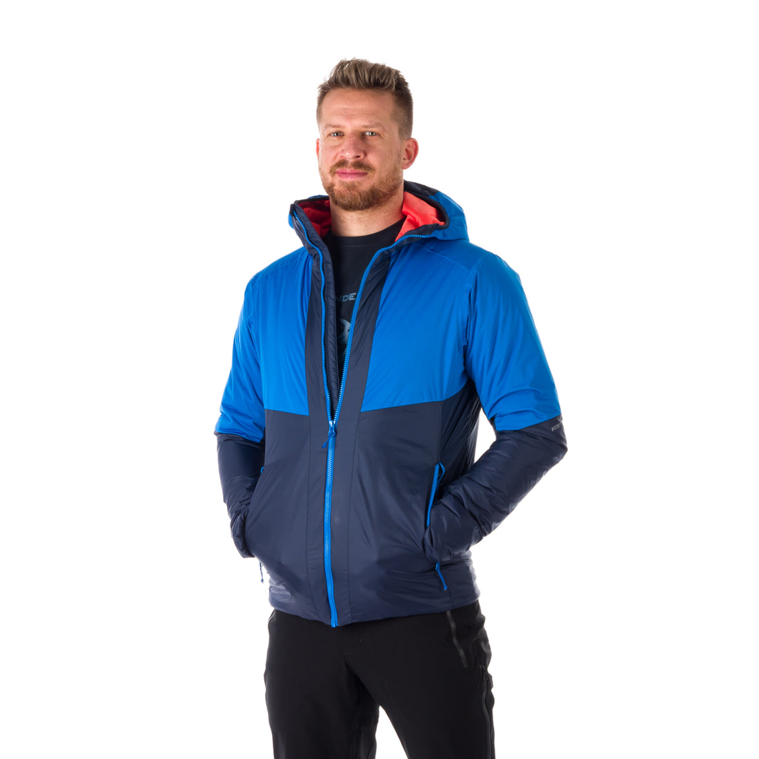 Men's insulated hybrid jacket KASHTON BU-5032OR