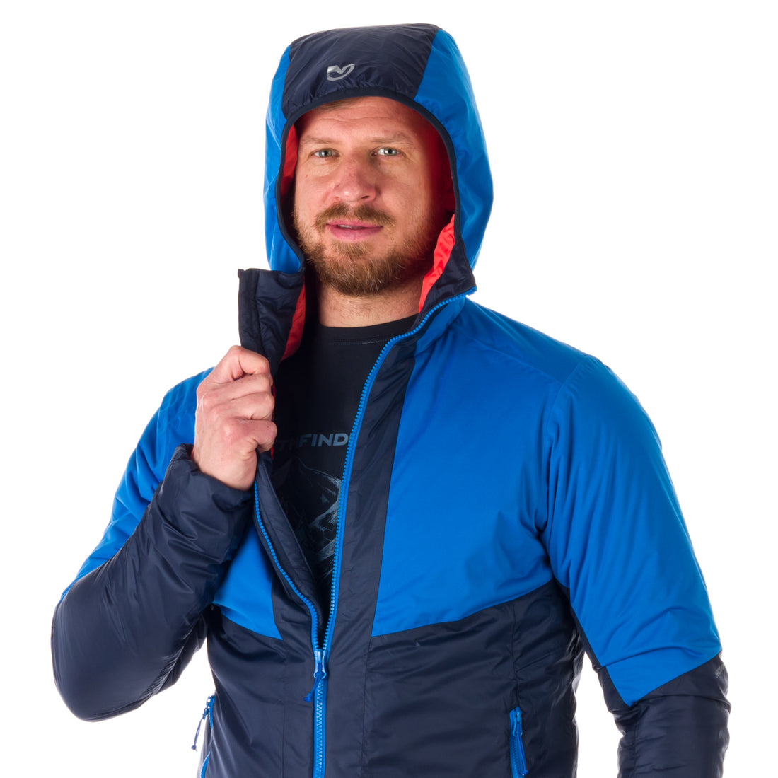 Men's insulated hybrid jacket KASHTON BU-5032OR