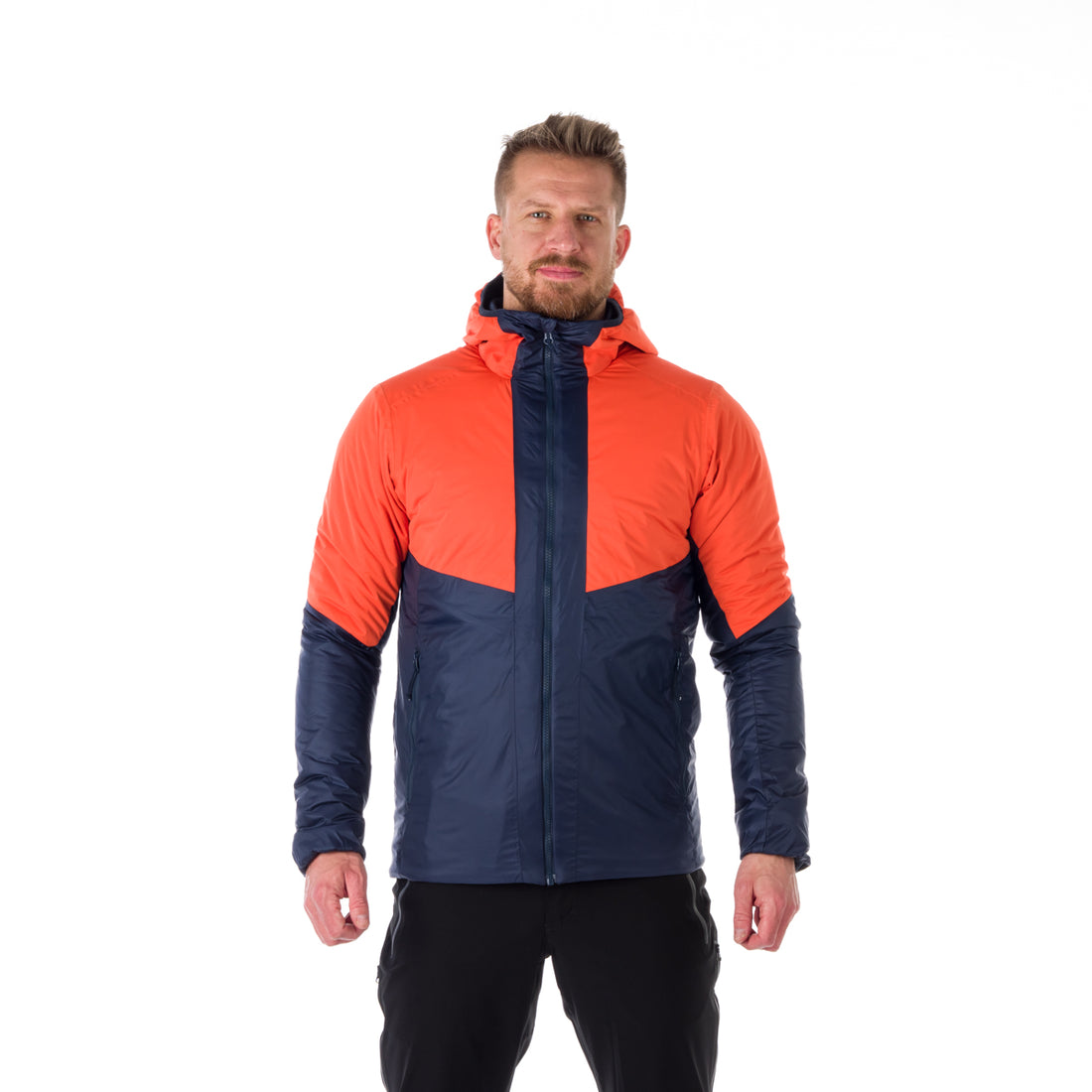 Men's insulated hybrid jacket KASHTON BU-5032OR