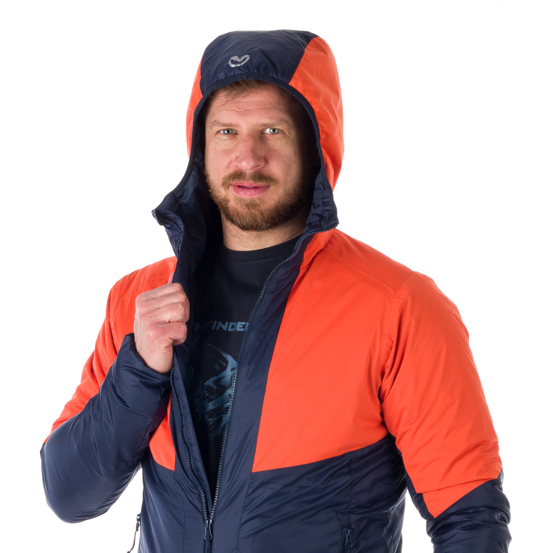 Men's insulated hybrid jacket KASHTON BU-5032OR