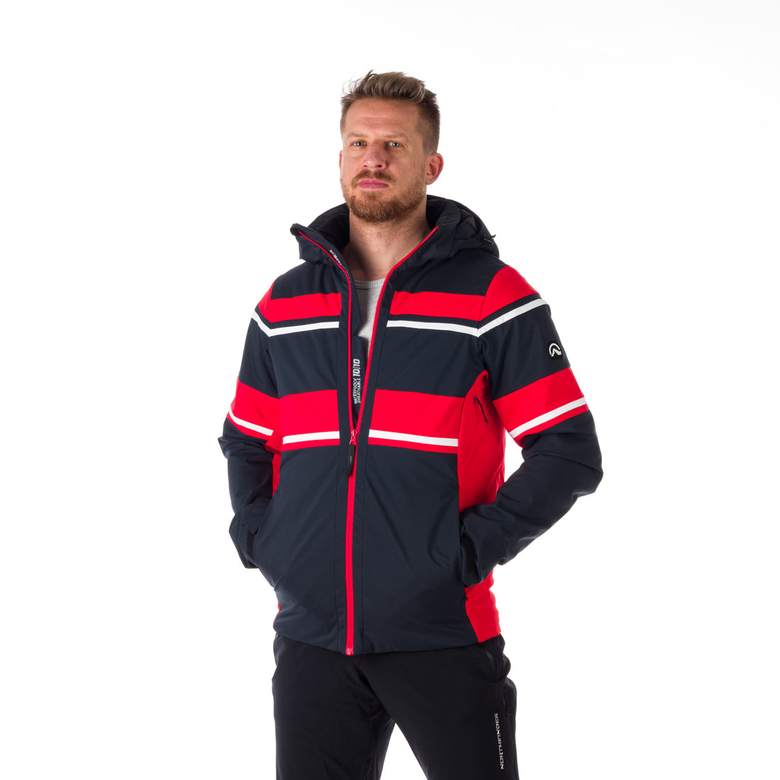 Men's insulated ski jacket BERNARD BU-5046SNW