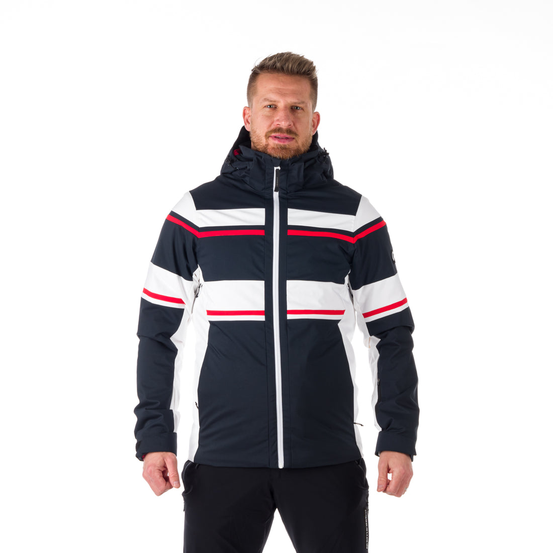 Men's insulated ski jacket BERNARD BU-5046SNW