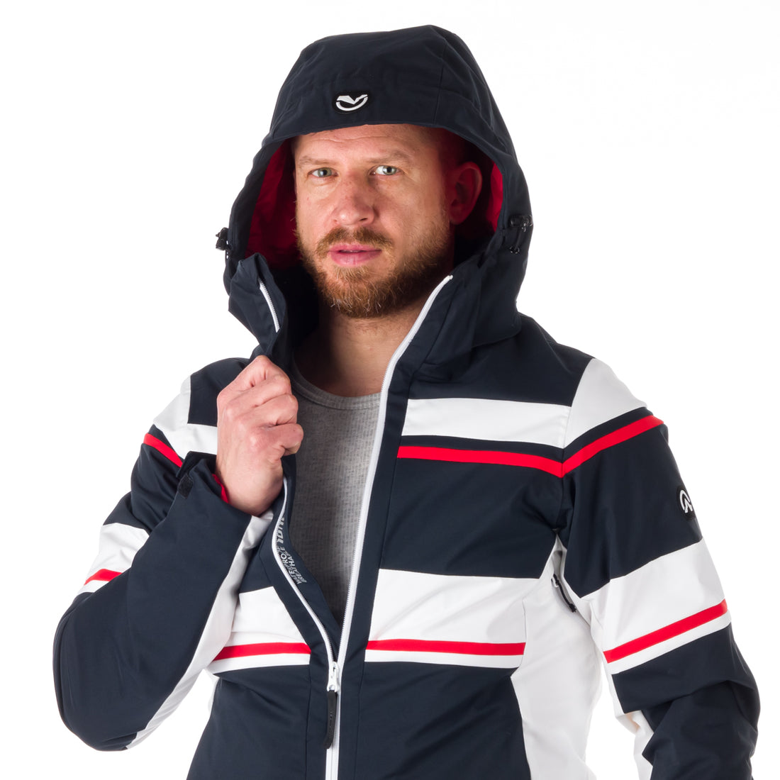 Men's insulated ski jacket BERNARD BU-5046SNW