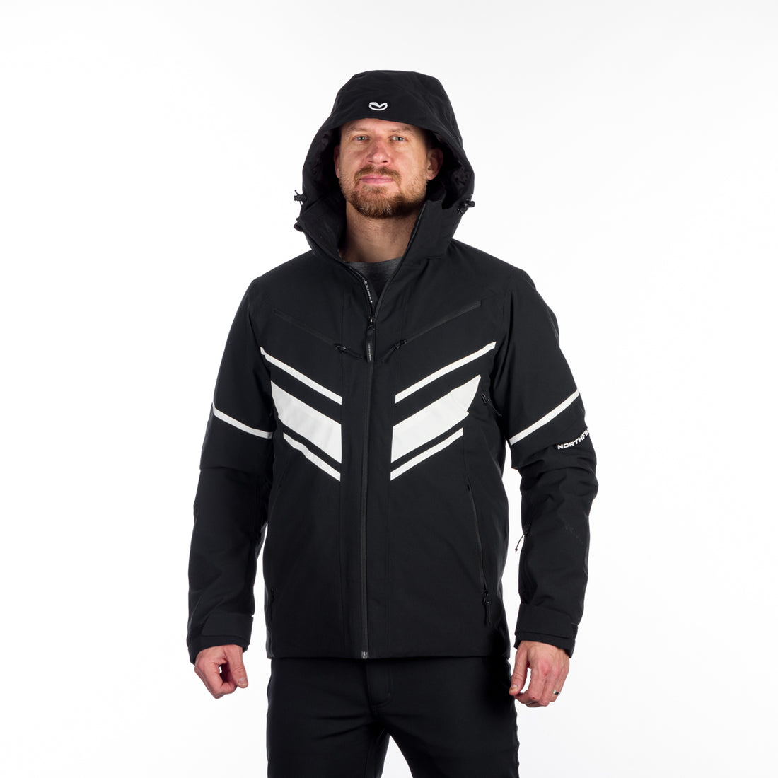 Men's insulated windproof ski jacket EARL