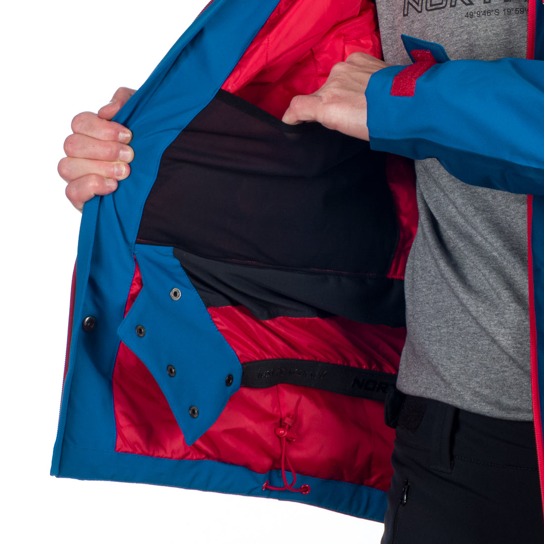 Men's insulated windproof ski jacket EARL