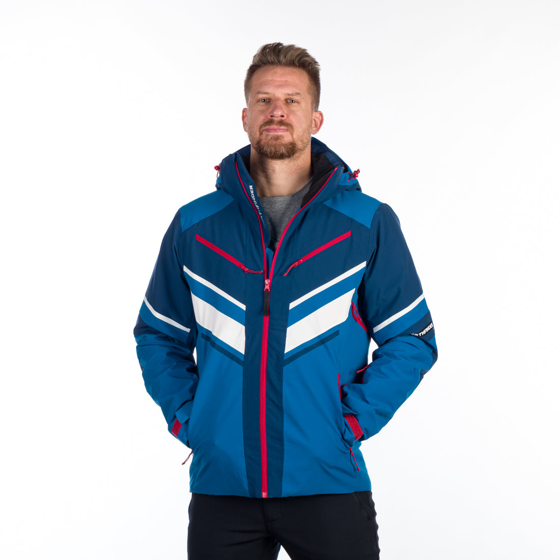 Men's insulated windproof ski jacket EARL