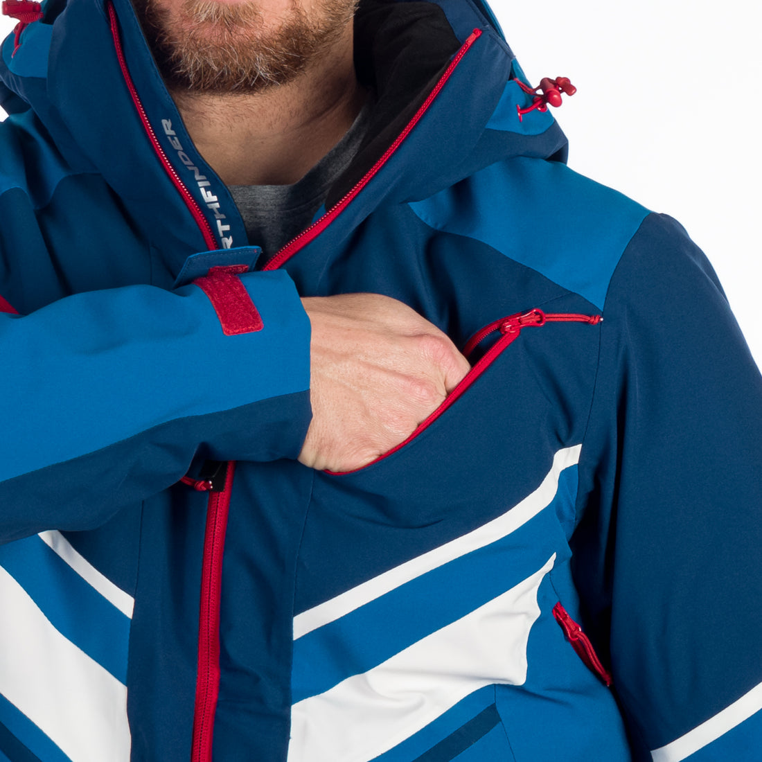 Men's insulated windproof ski jacket EARL