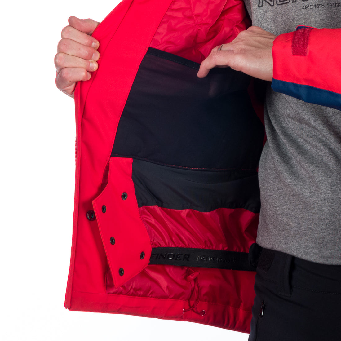 Men's insulated windproof ski jacket EARL