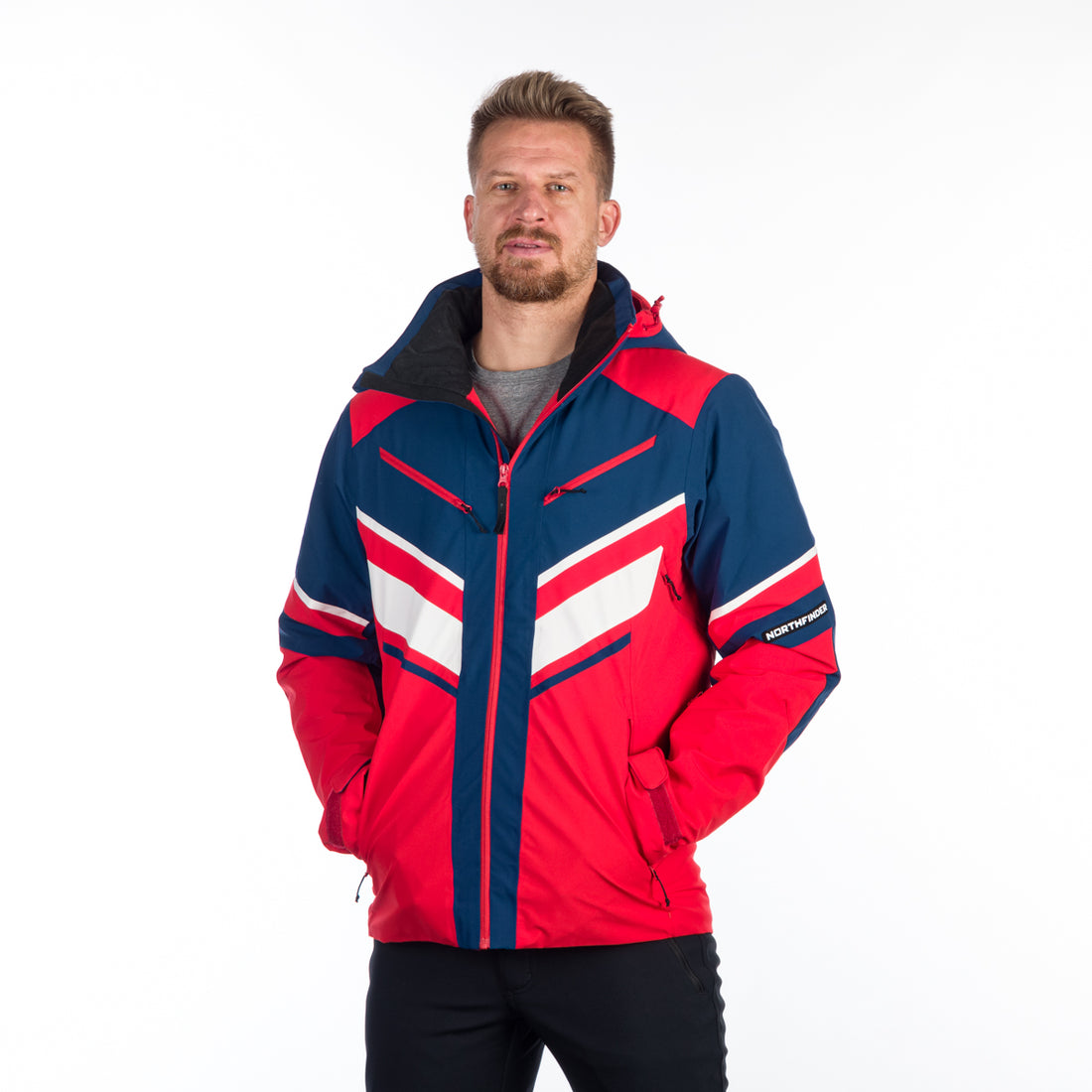 Men's insulated windproof ski jacket EARL