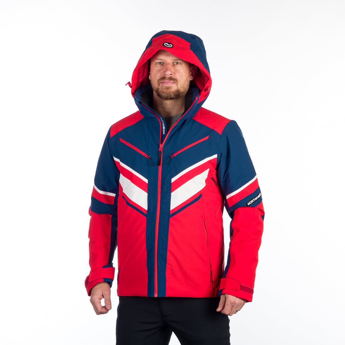 Men's insulated windproof ski jacket EARL