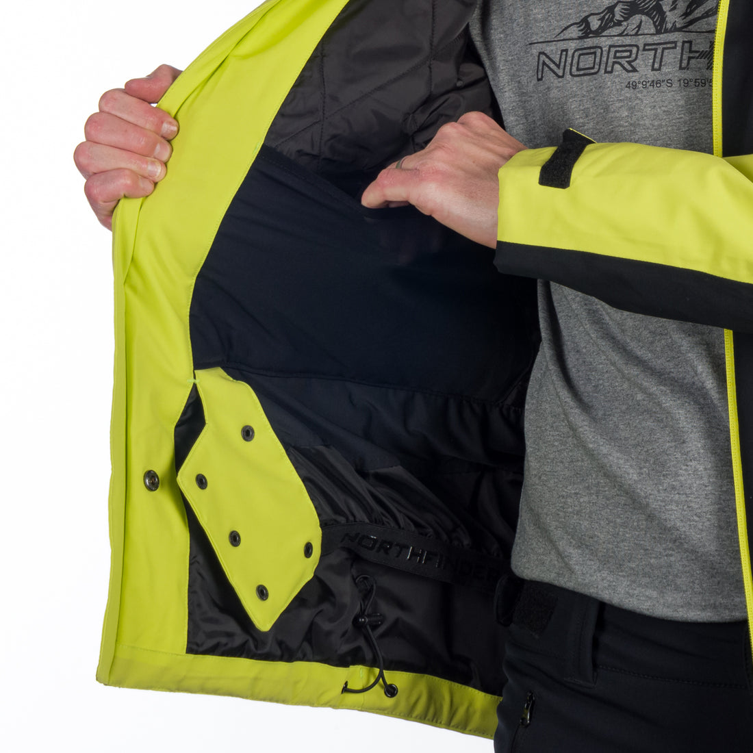 Men's insulated windproof ski jacket EARL