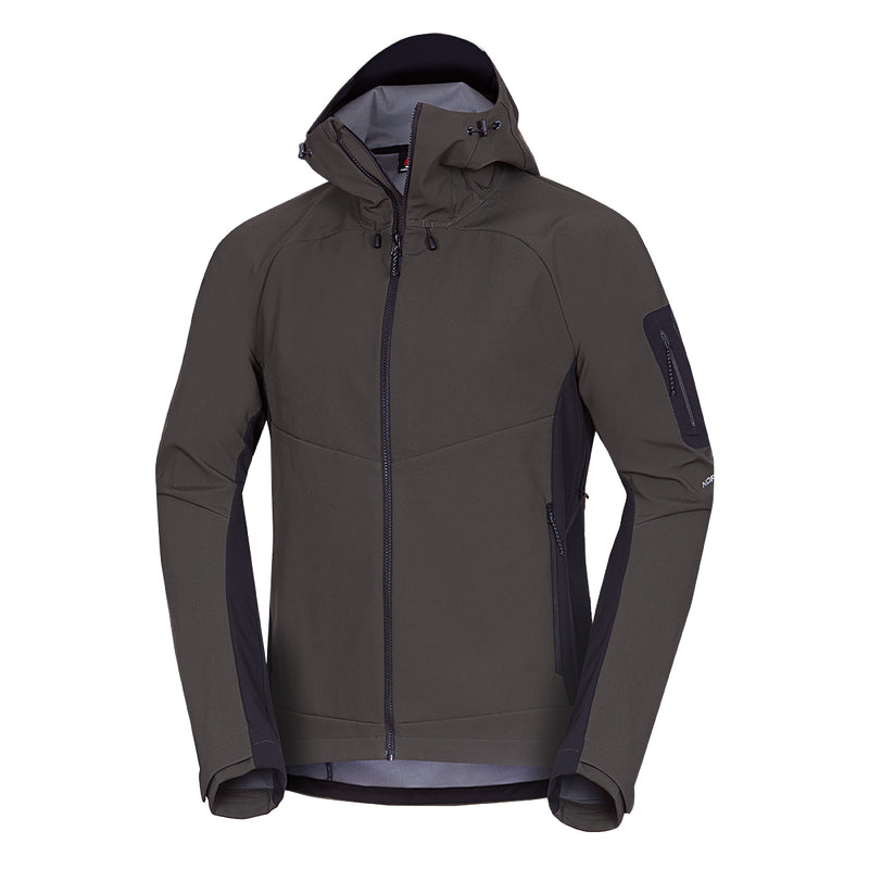 Men's outdoor softshell 3L jacket with hood BRIO
