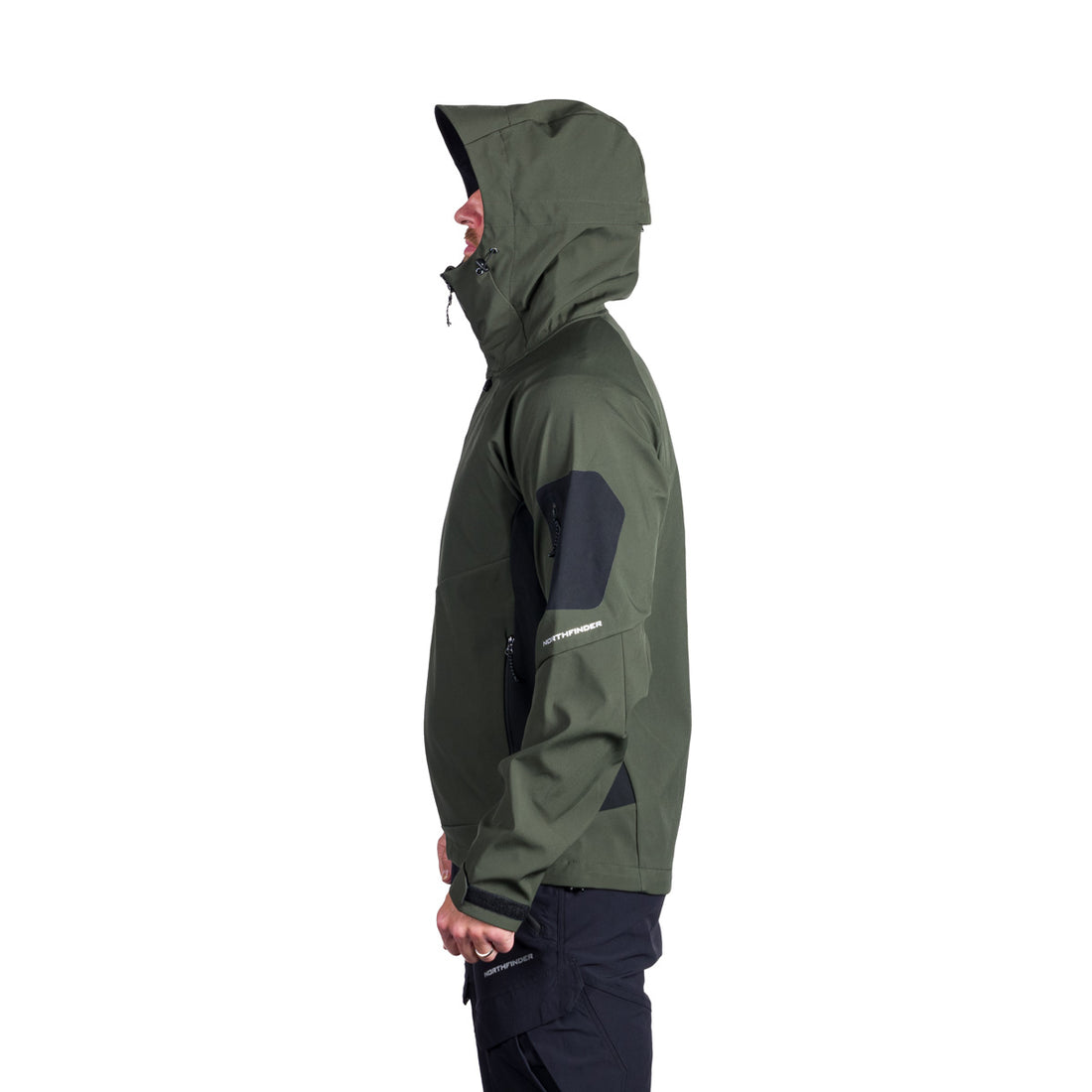 Men's outdoor softshell 3L jacket with hood BRIO