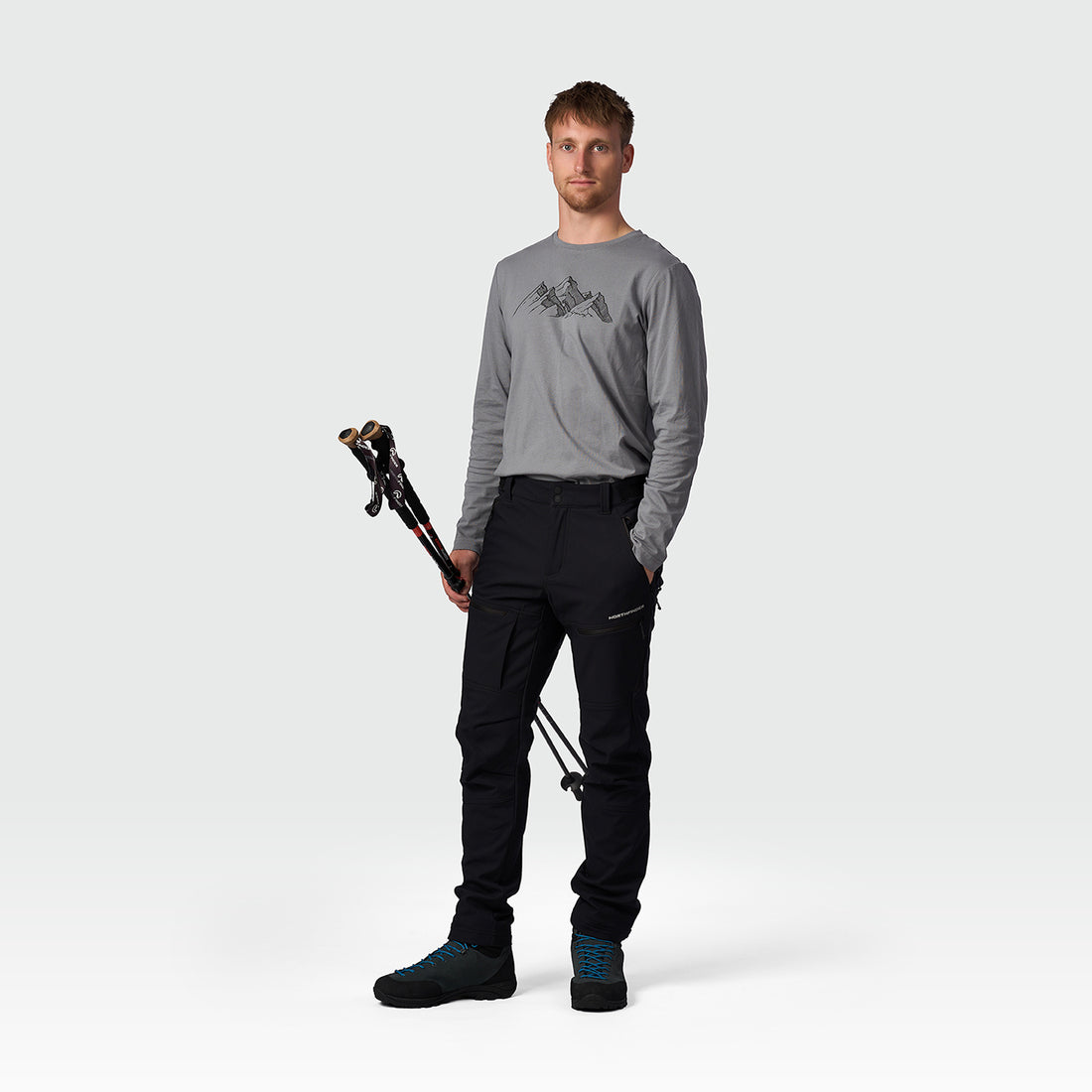 men's outdoor winter softshell pants 3L