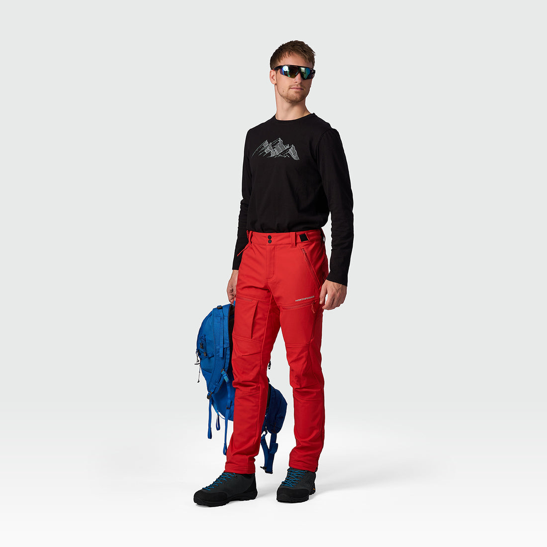 men's outdoor winter softshell pants 3L