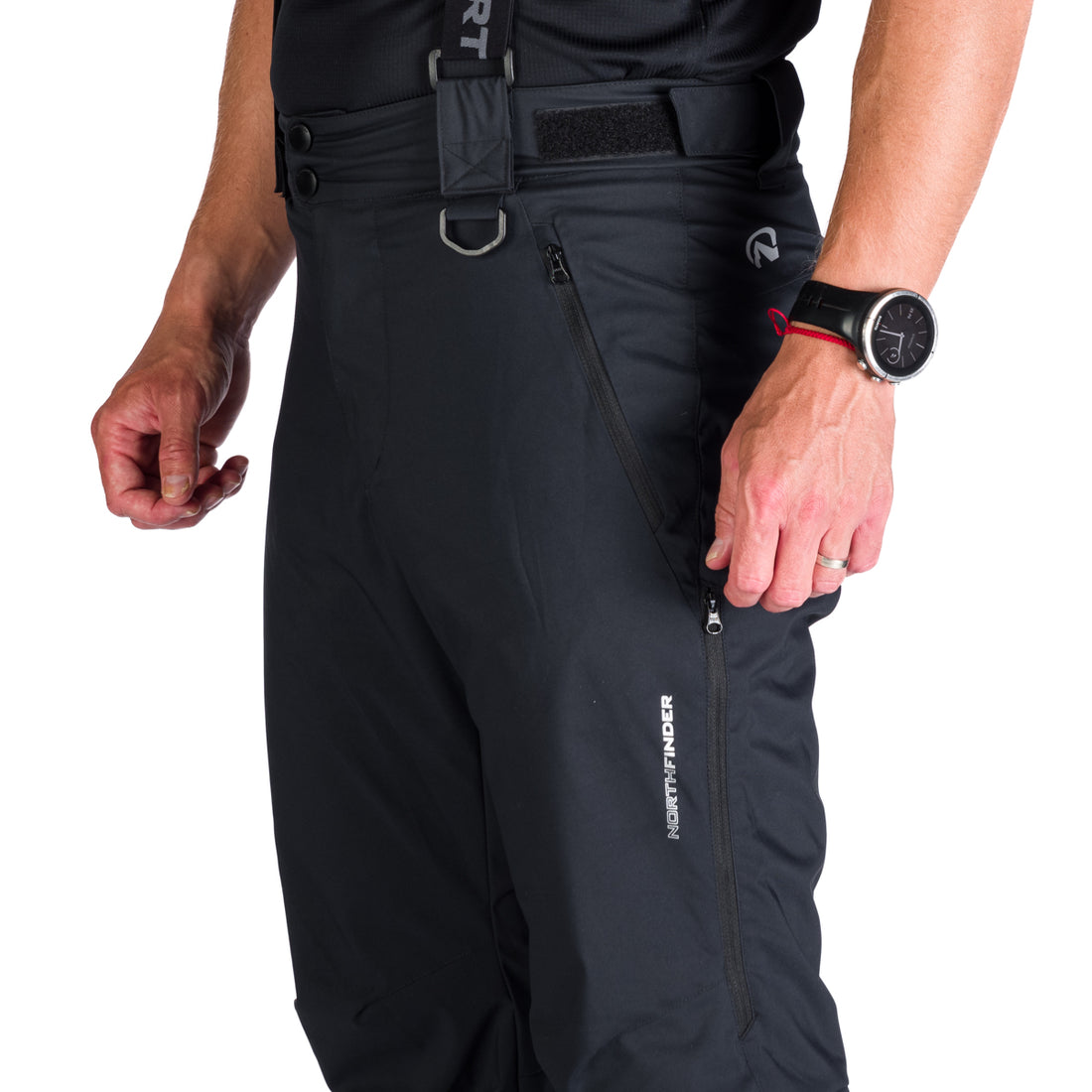  Men's ski pants with braces ISHAAN