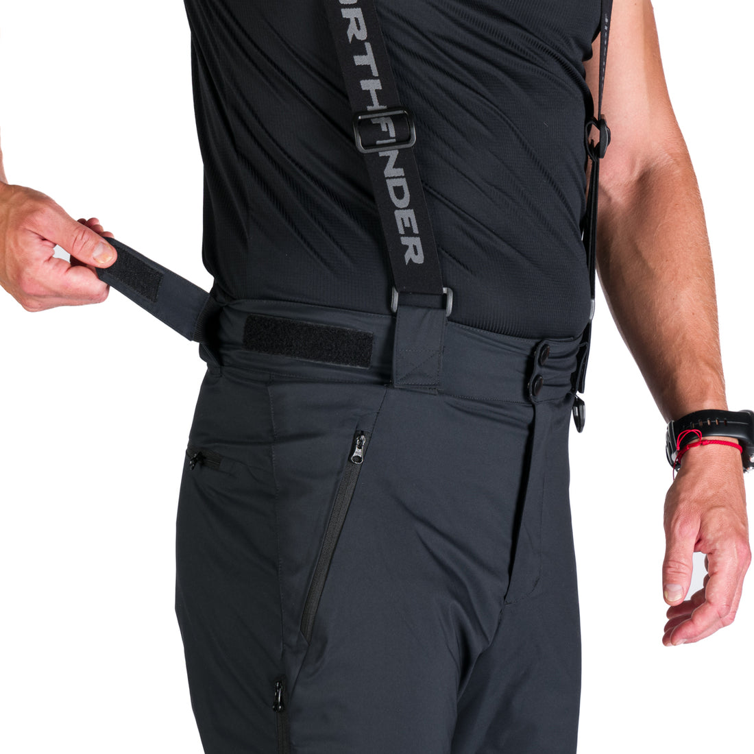  Men's ski pants with braces ISHAAN