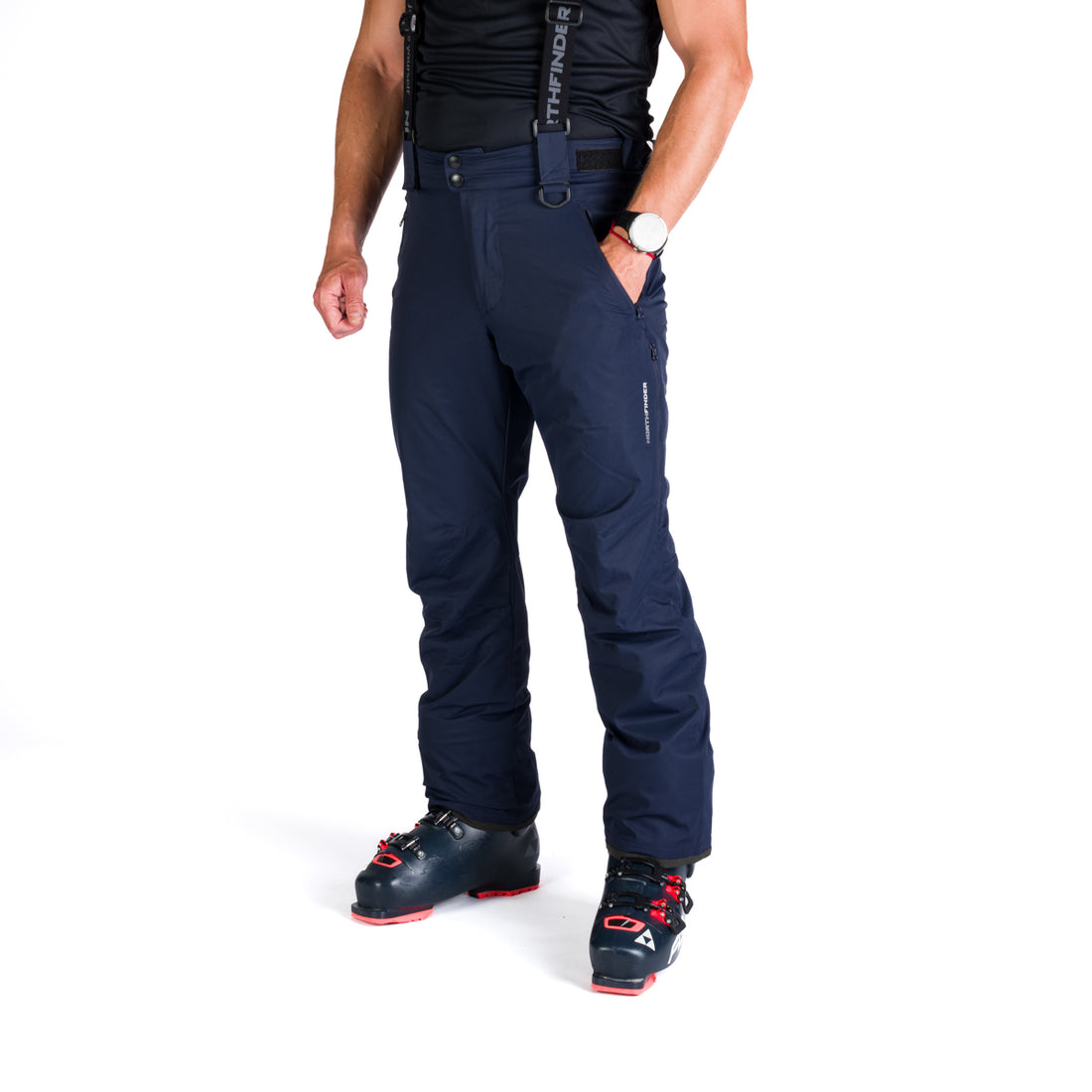  Men's ski pants with braces ISHAAN