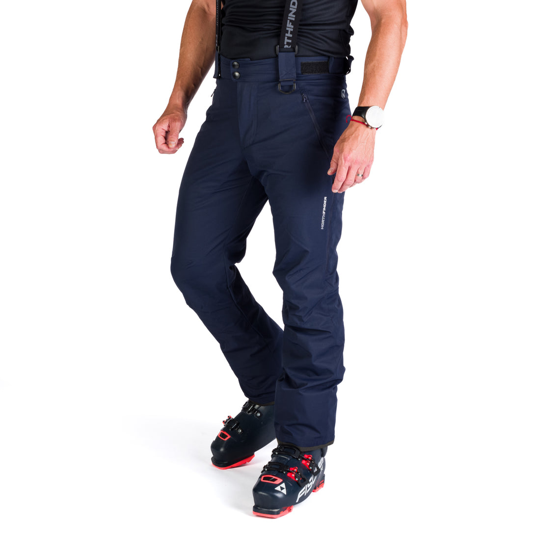  Men's ski pants with braces ISHAAN