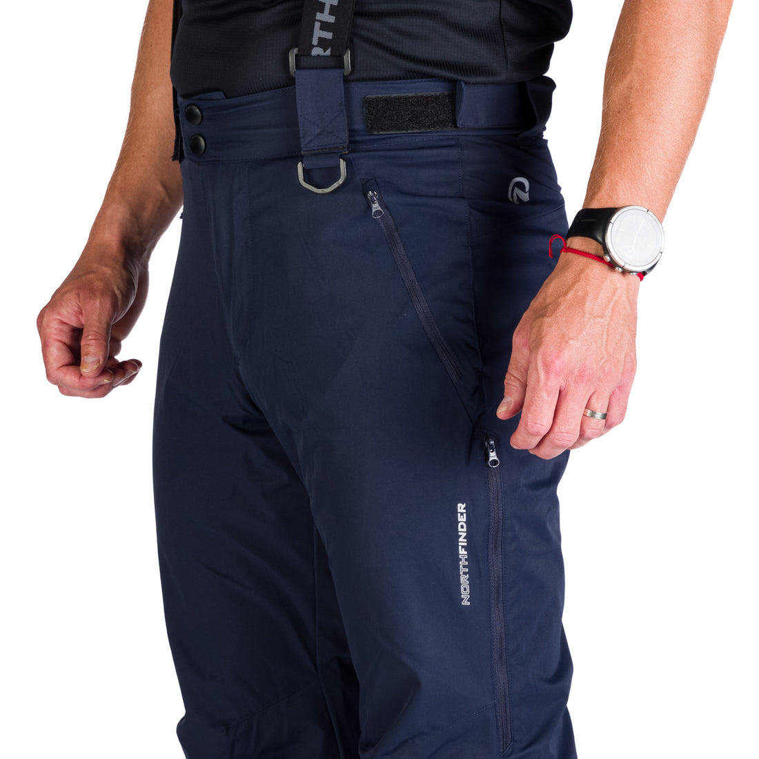  Men's ski pants with braces ISHAAN