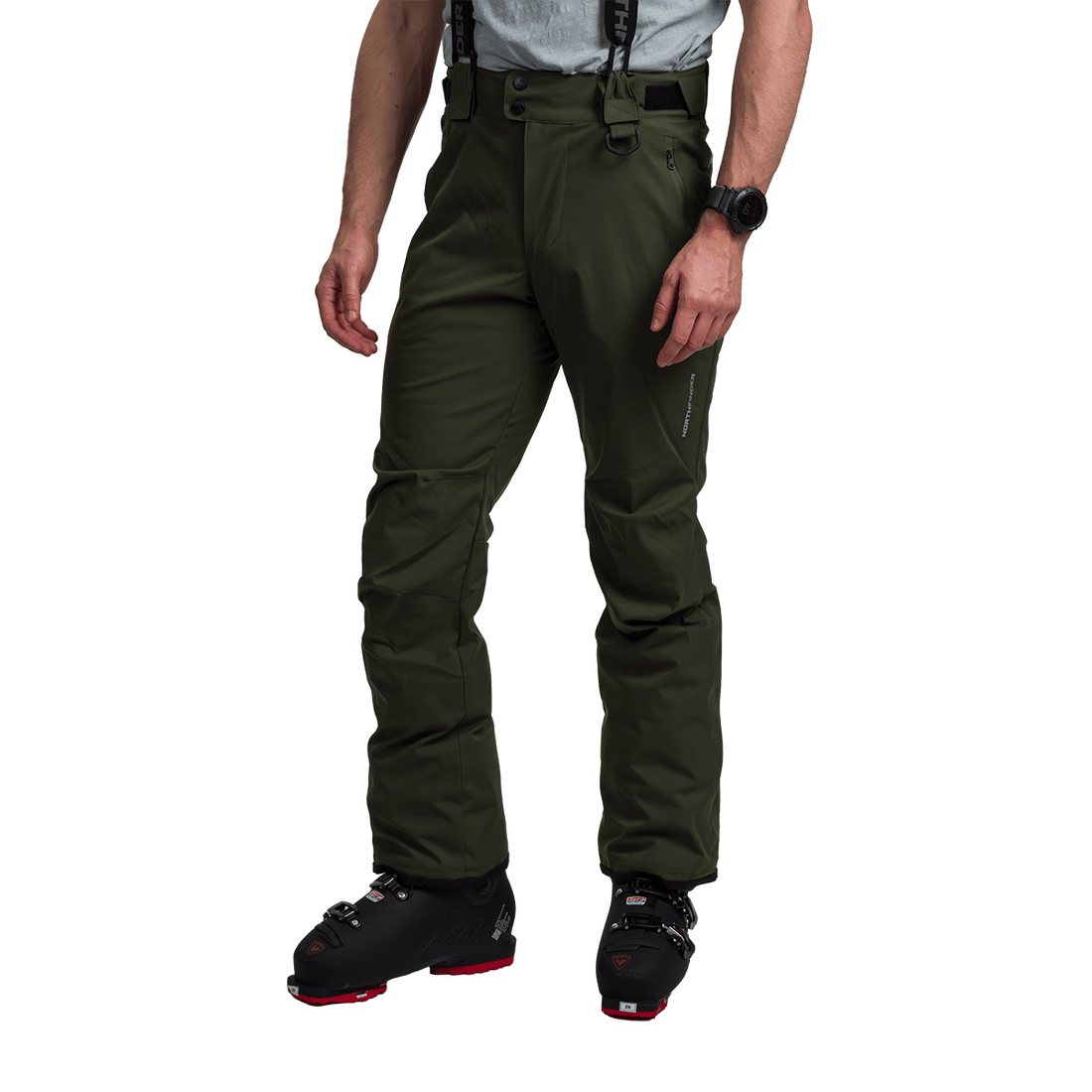  Men's ski pants with braces ISHAAN