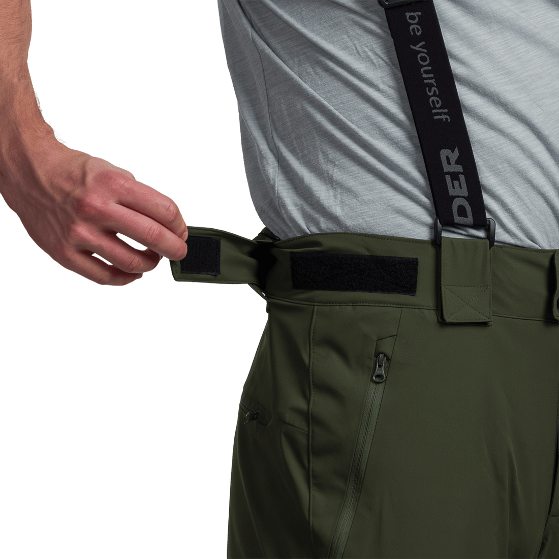  Men's ski pants with braces ISHAAN