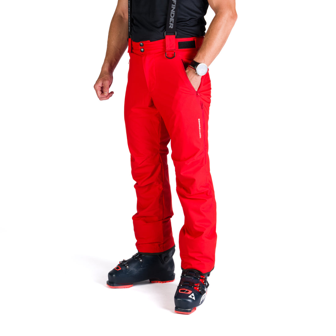  Men's ski pants with braces ISHAAN