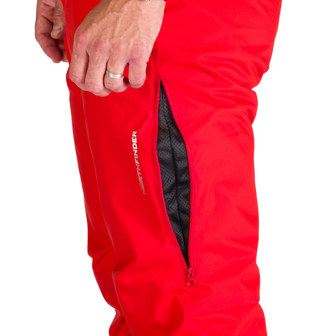  Men's ski pants with braces ISHAAN