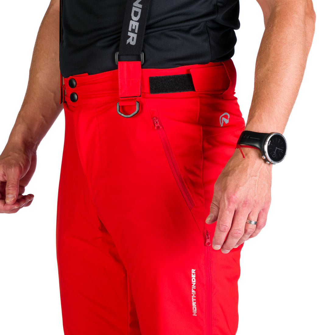  Men's ski pants with braces ISHAAN
