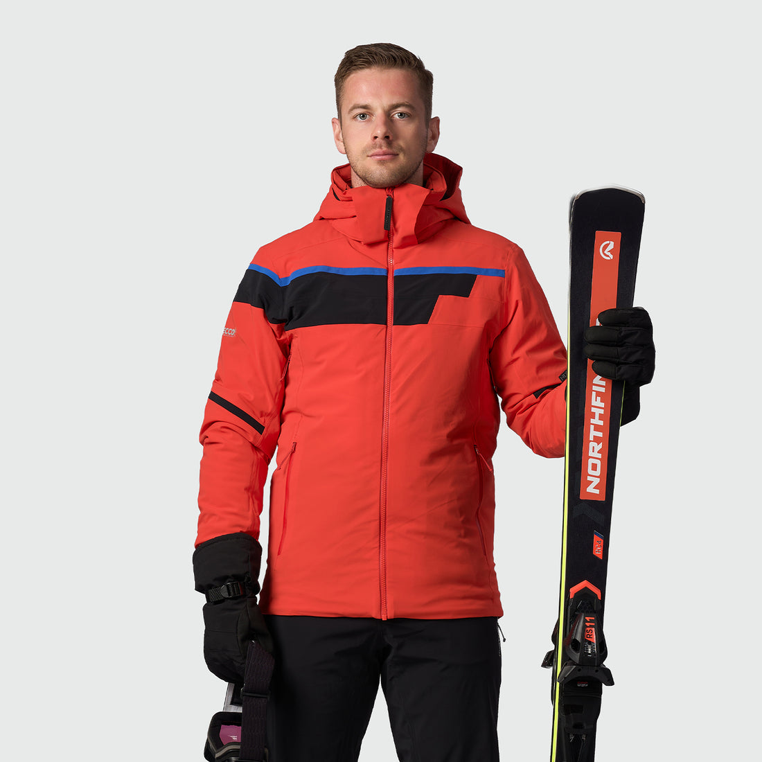 men's ski technical jacket fully featured