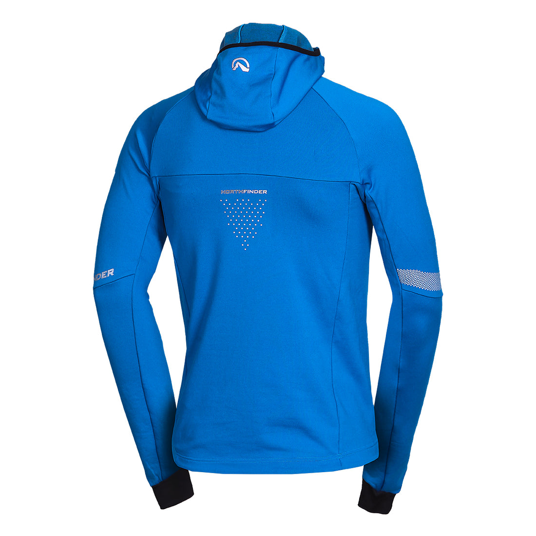 Men's ski-touring grid full-zip sweatshirt for active sports ZELEZNY