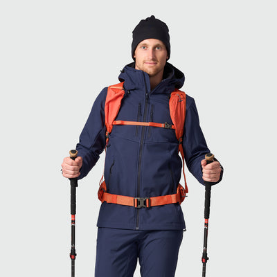 men's softshell hood off jacket 3L