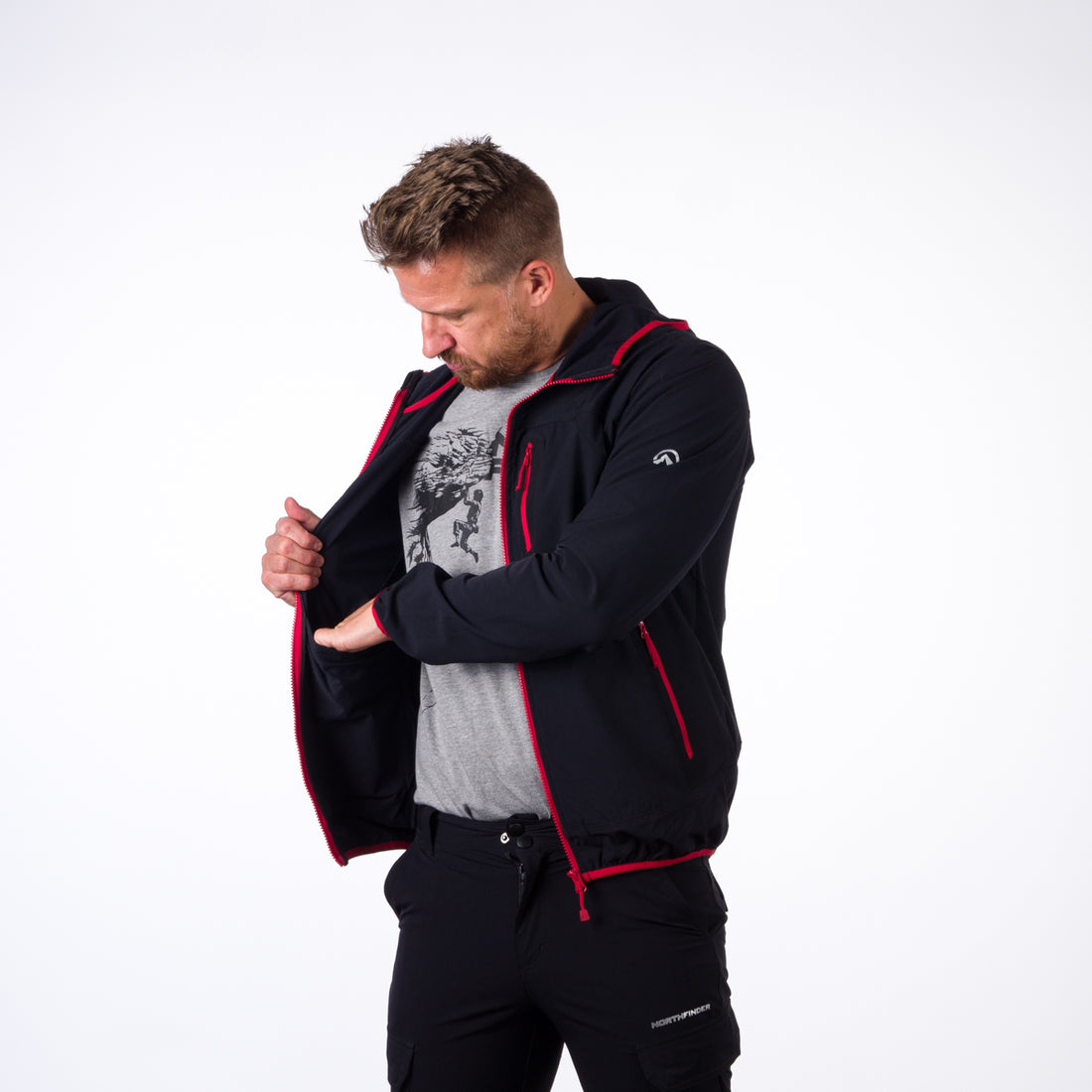 Men's softshell jacket active CASE