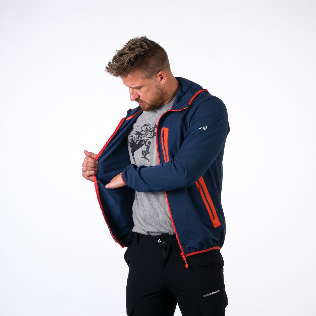 Men's softshell jacket active CASE