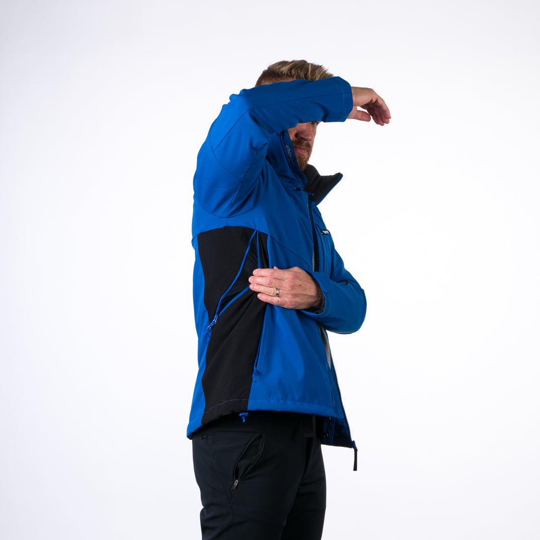 Men's softshell ski jacket DREWIN BU-5009SNW