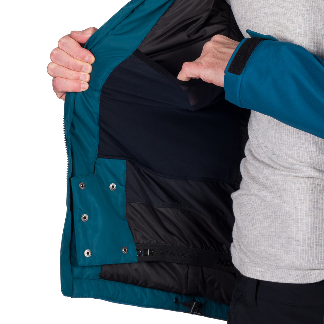 Men's softshell ski jacket DREWIN BU-5009SNW