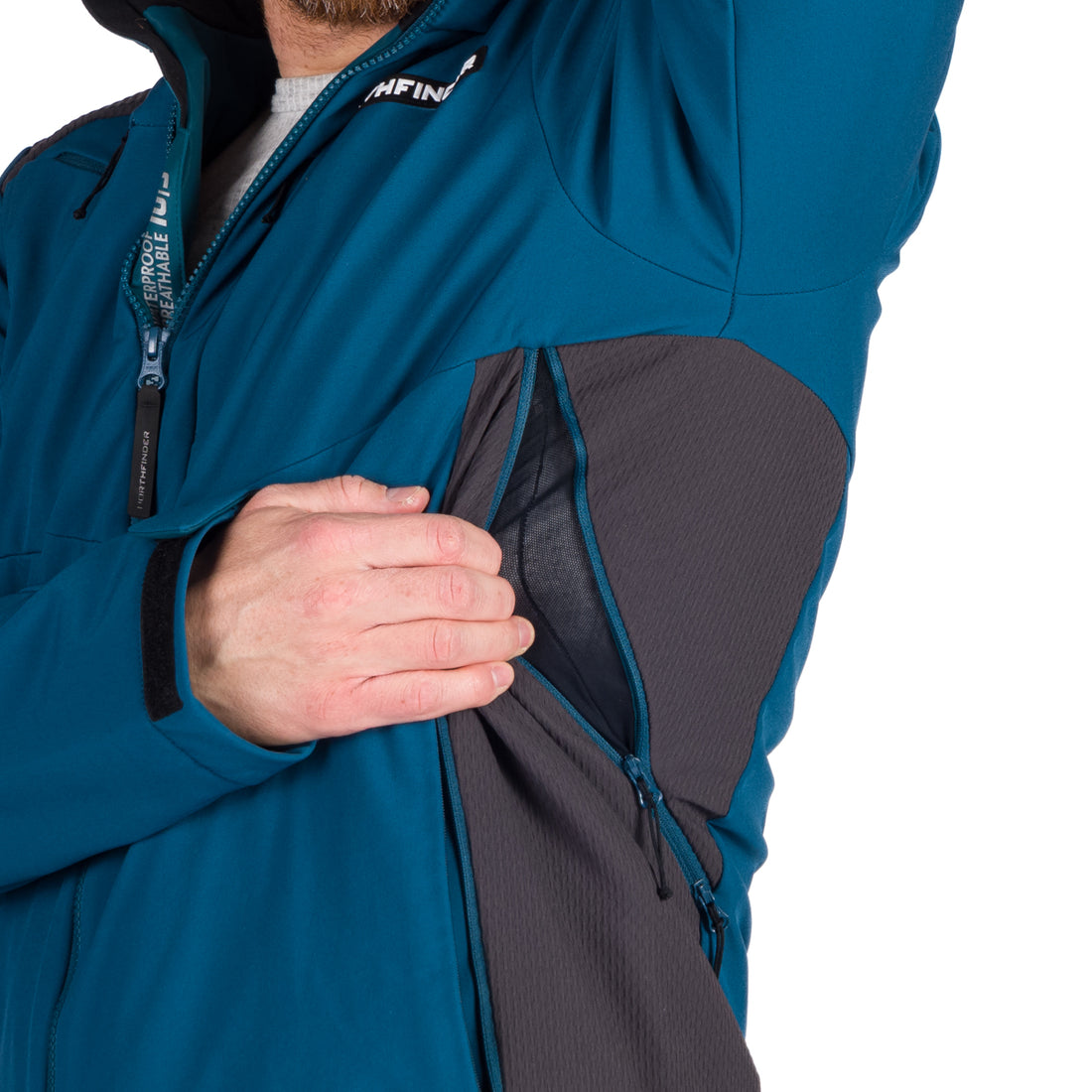 Men's softshell ski jacket DREWIN BU-5009SNW