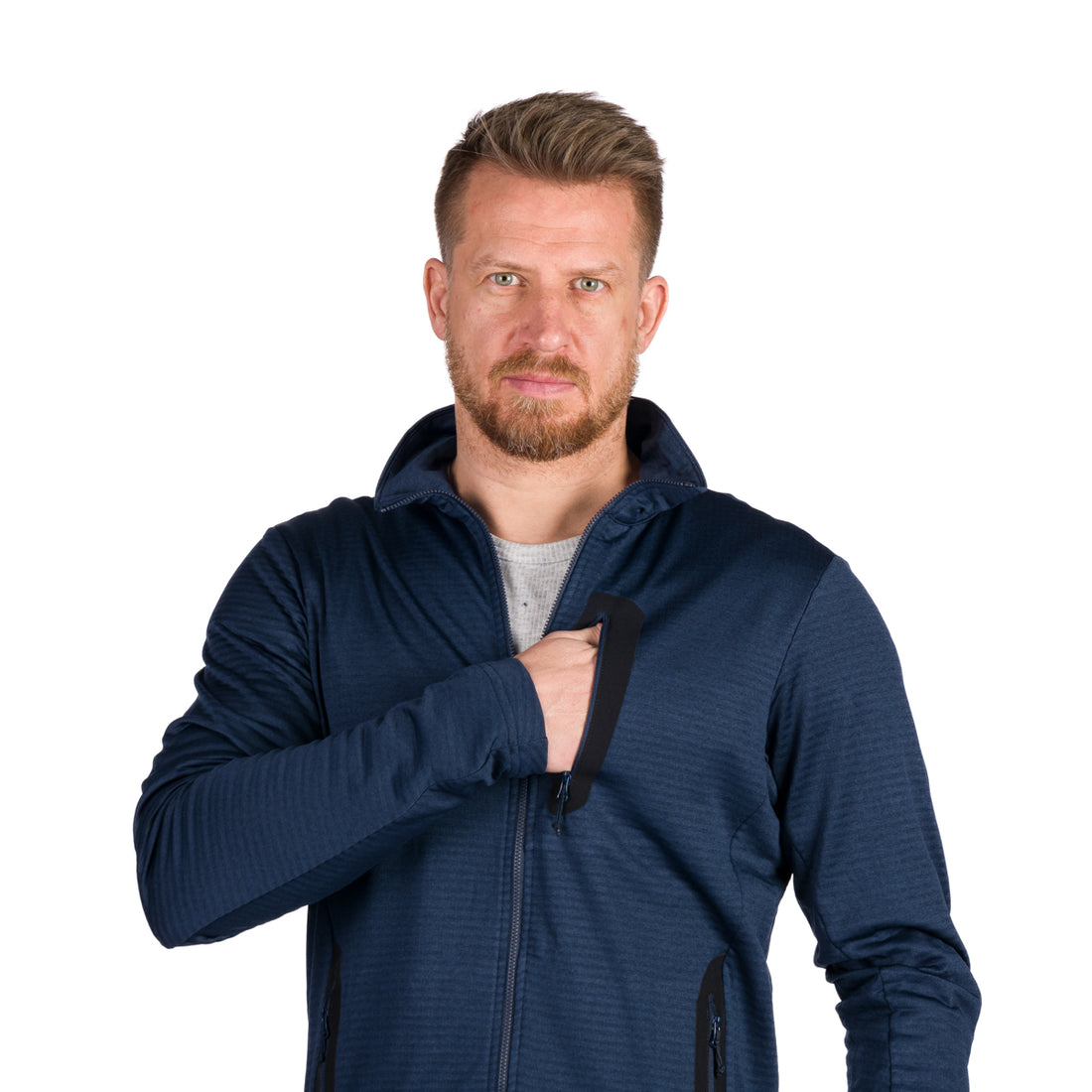 Men's sweatshirt grid JASIAH MI-3901OR