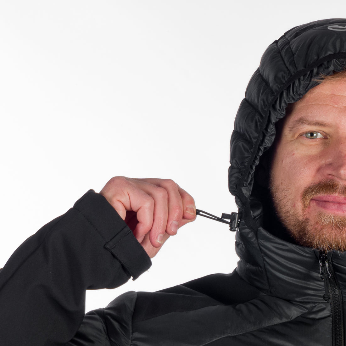 Men's urban hybrid insulated jacket with softshell BARRY