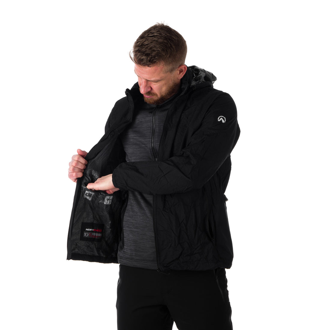 Men's waterproof multisport jacket stowable 2L NORTHKIT