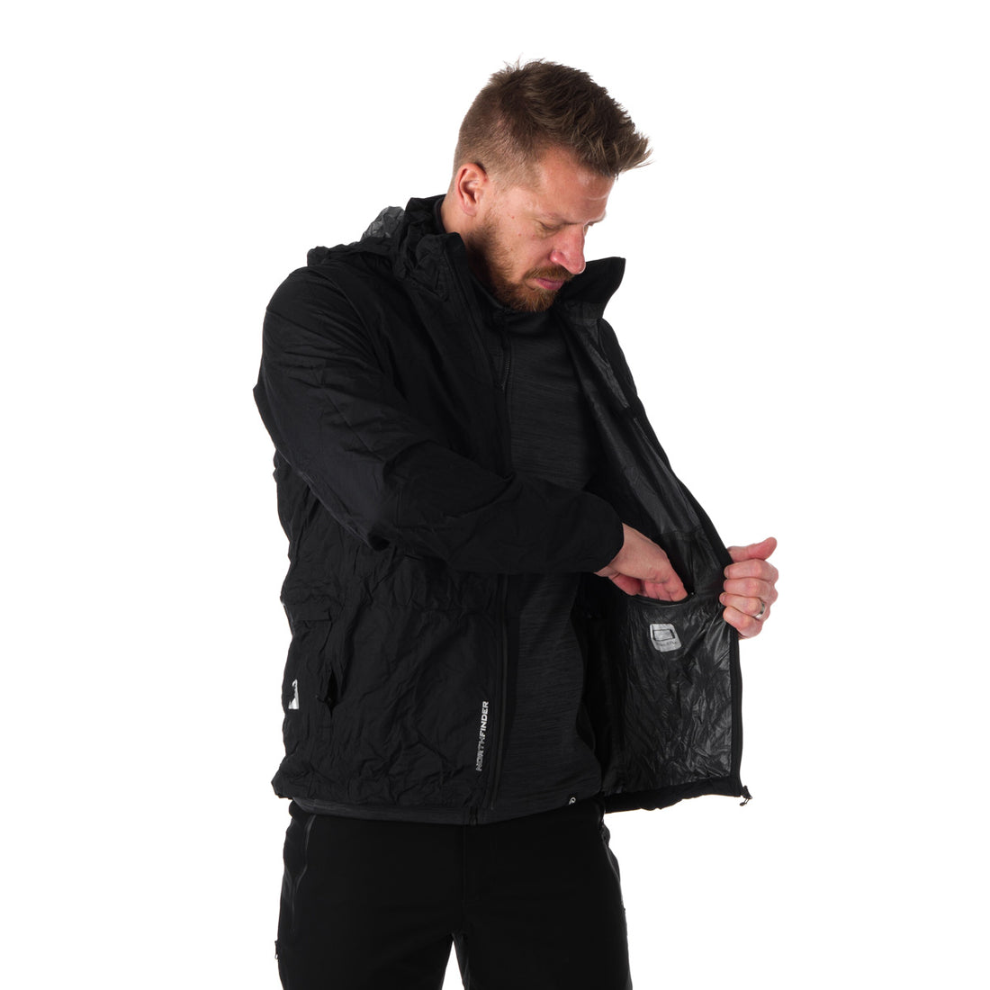 Men's waterproof multisport jacket stowable 2L NORTHKIT