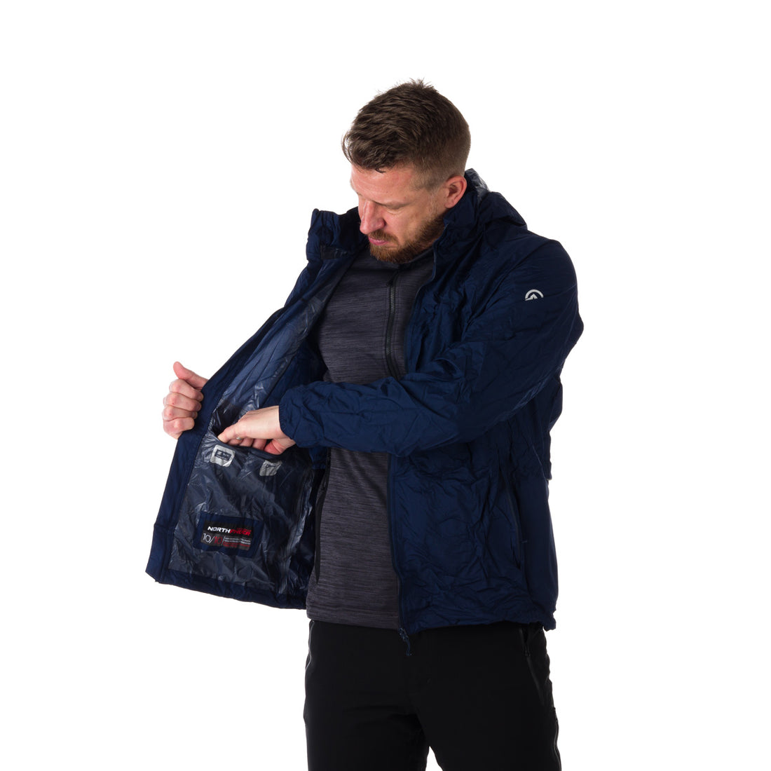 Men's waterproof multisport jacket stowable 2L NORTHKIT